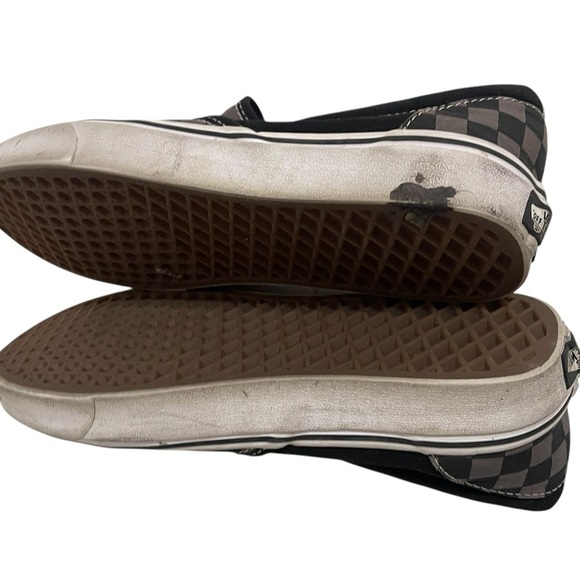 Vans Off The Wall Checkerboard Slip On Mens 10.5 Sneakers Black Gray - Picture 15 of 15